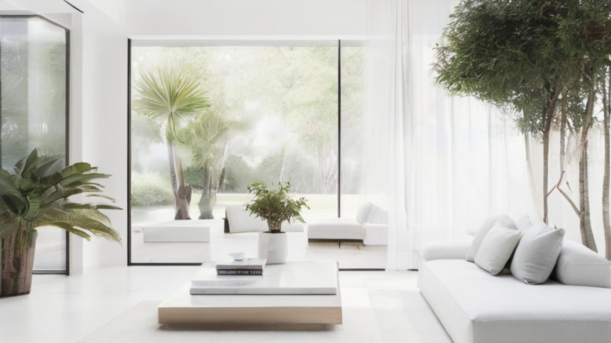 Living cu lumină naturală și design neutru